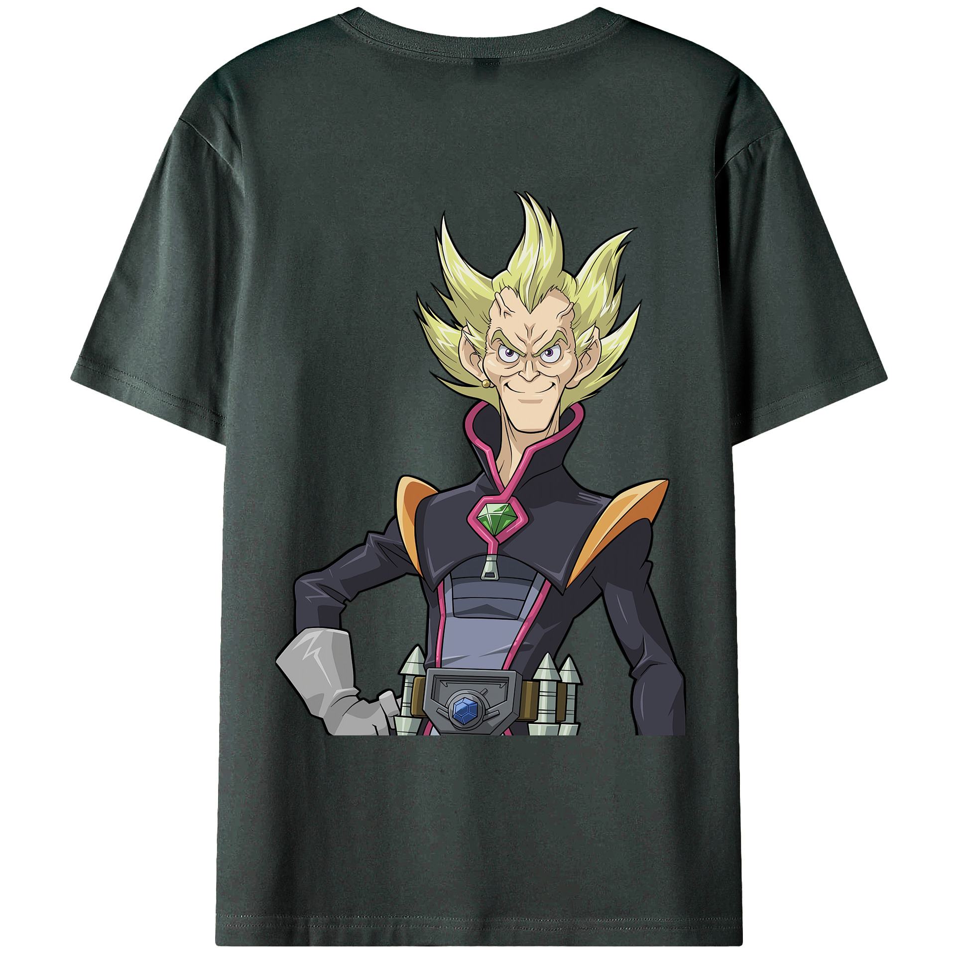（画像用） 遊☆戯☆王 Yu-Gi-Oh! 綿100％ メンズ半袖Tシャツ（バックプリント） 通気性